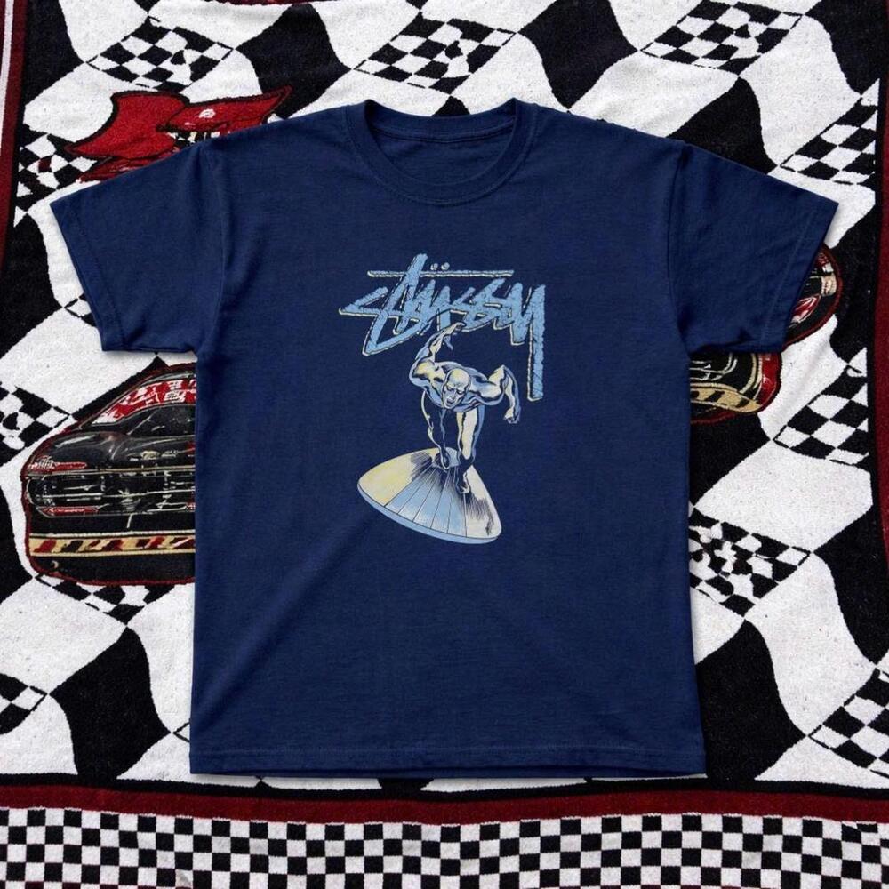 Navy Blue Surfing Graphic Tee